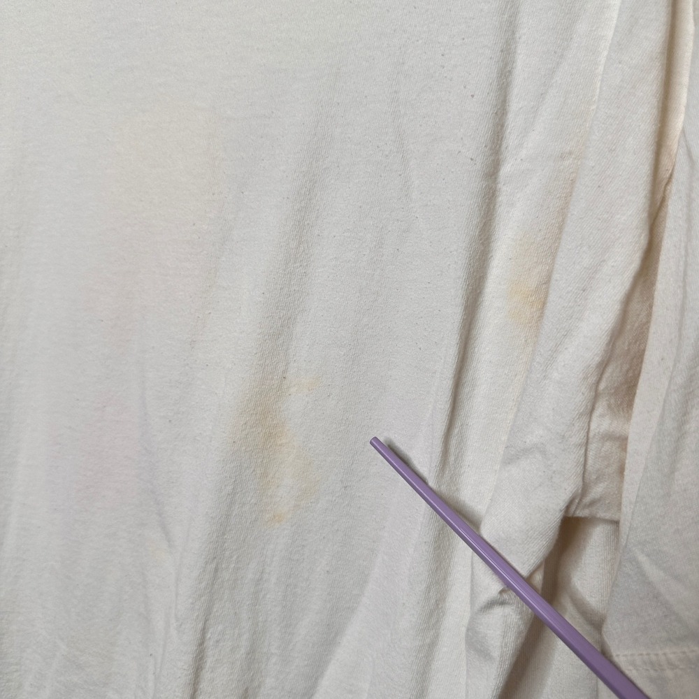 Vintage Mickey Mouse Graphic T-Shirt Off White Cream 90s XL Large Collectible - Picture 7 of 9